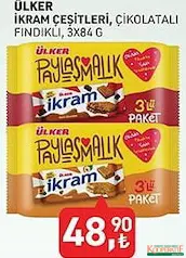 ÜLKER İKRAM BİSKÜVİ ÇEŞİTLERİ 3X84 G